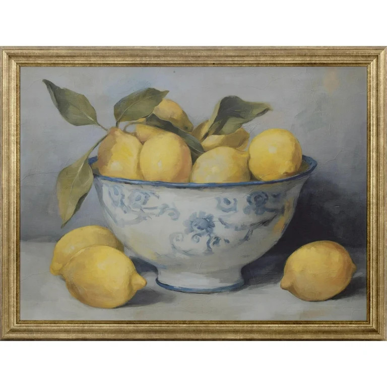 My Texas House Still Life Lemons Framed Canvas Board 24" x 18" | Walmart (US)