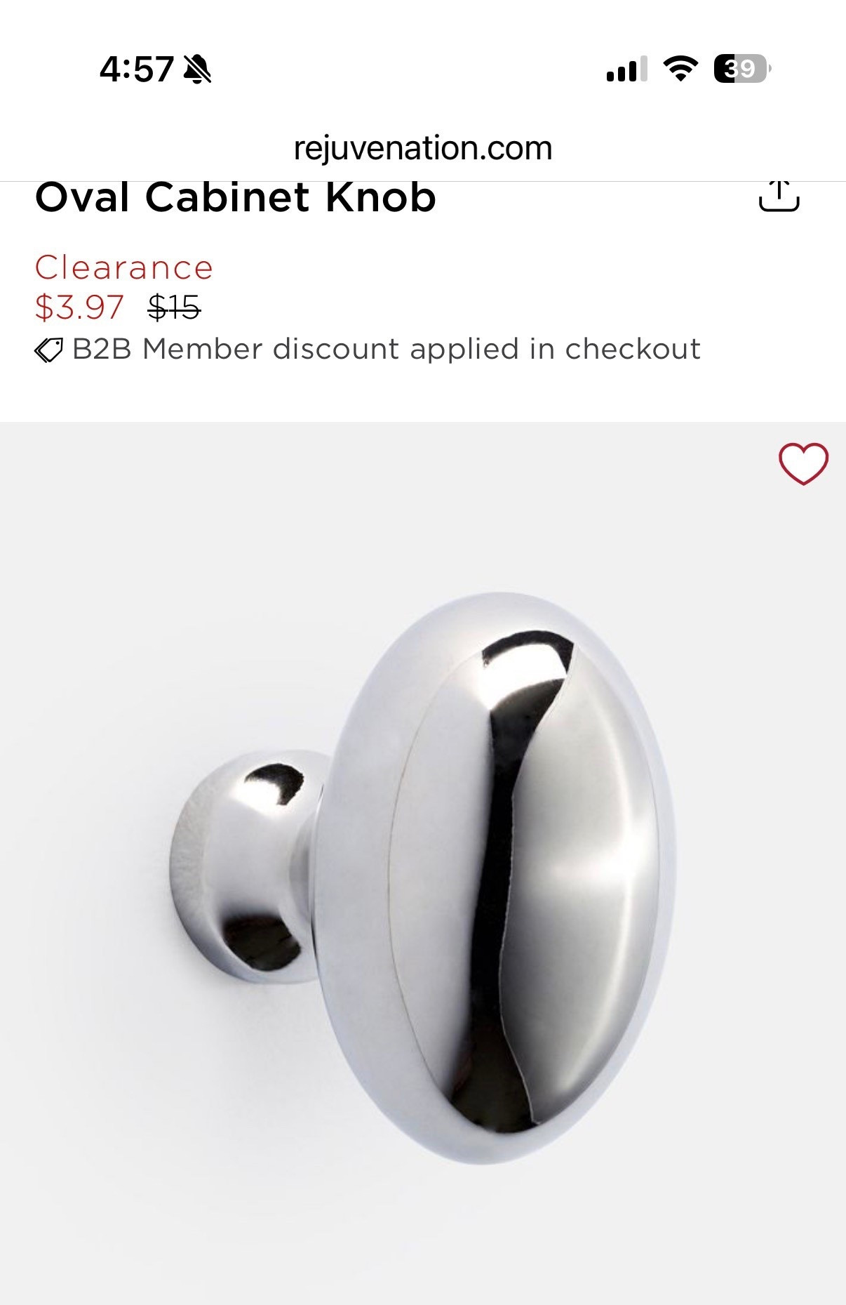 great discount on polished chrome oval knobs from rejuvenation! 

#LTKHome