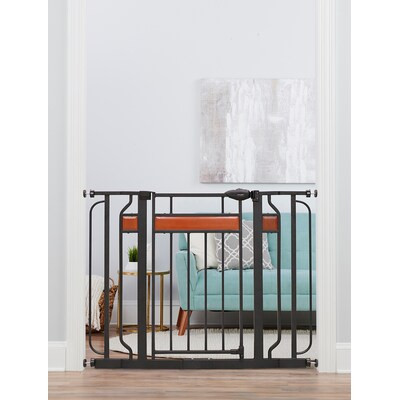 Regalo Gate 56-in x 30-in Pressure Mounted White Metal Safety Gate | Lowe's