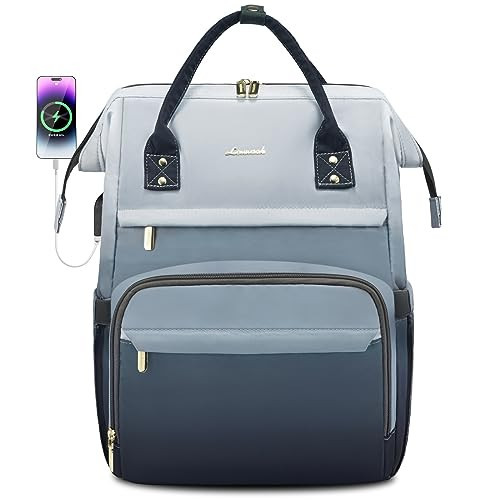LOVEVOOK Laptop Backpack for Women Teacher Backpack Nurse Bag,Work Bag Backpack Purse Bag Anti-Theft Travel Backpack with USB Charging Port,15.6 Inch Backpack for College Business Casual | Amazon (US)