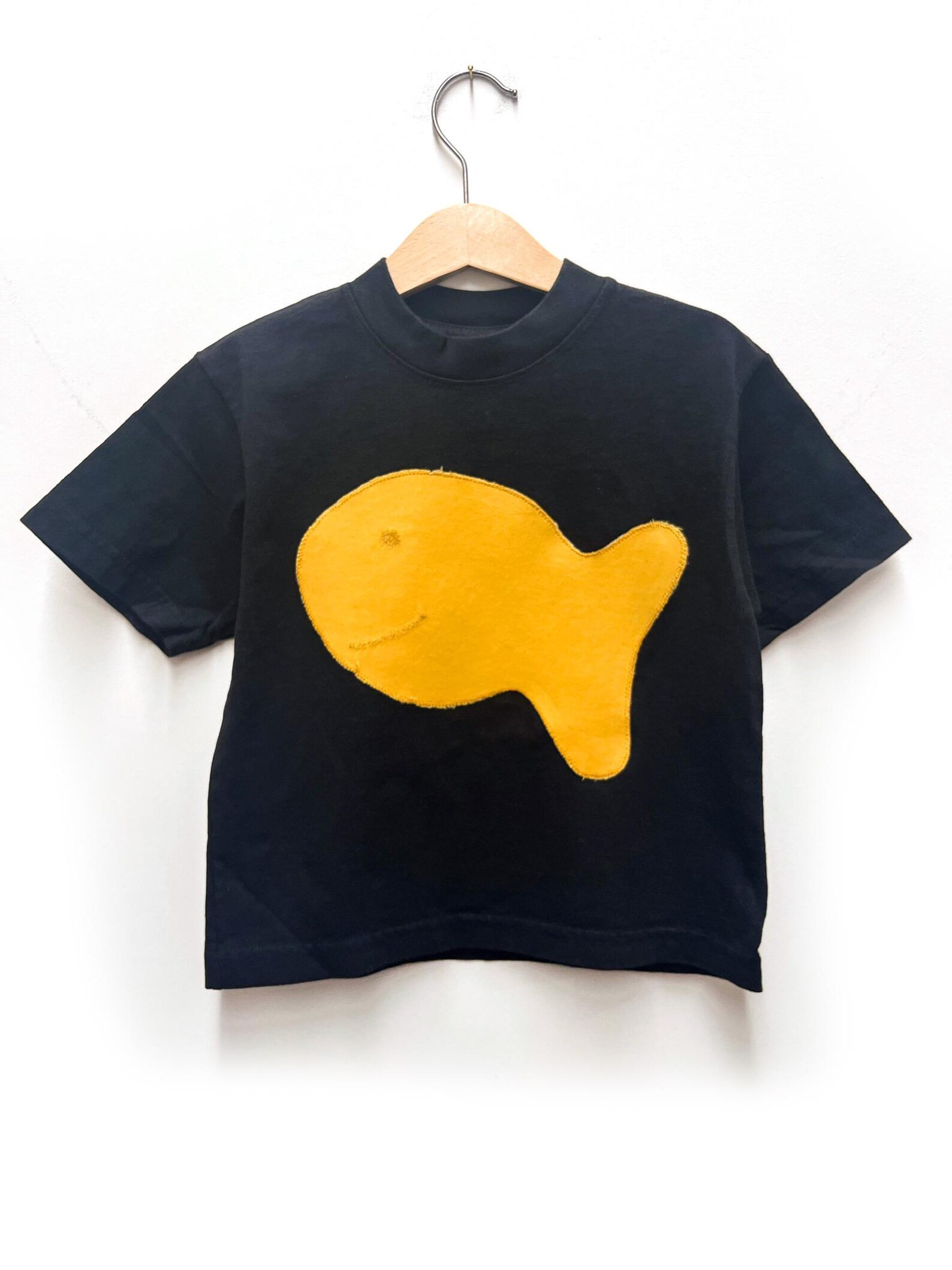 Goldfish snack Applique Kids Tee Shirt | Etsy (Global)