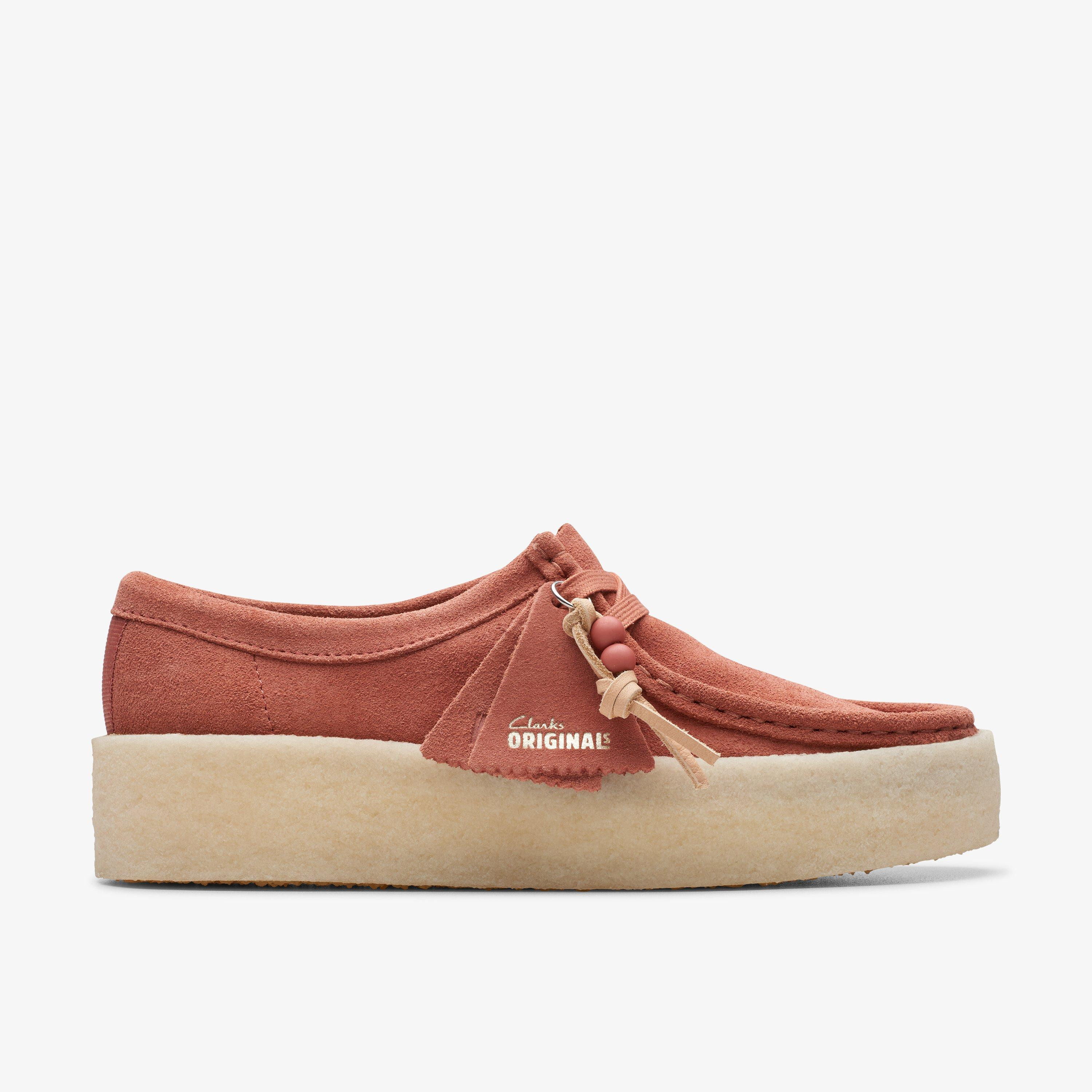 WOMENS Wallabee Cup Terracotta Suede Wallabee | Clarks US | Clarks (US)