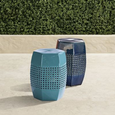 Hana Cane Accent Stools | Frontgate