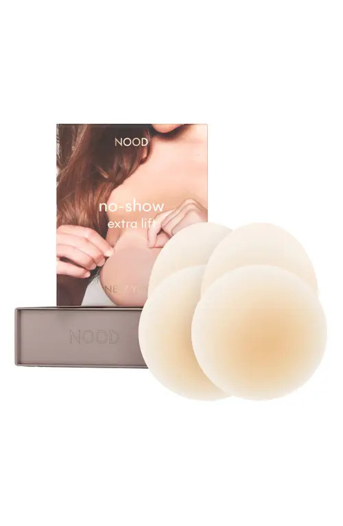 NOOD No-Show Extra Lift Reusable Nipple Covers in No.3 Buff at Nordstrom, Size 5 | Nordstrom
