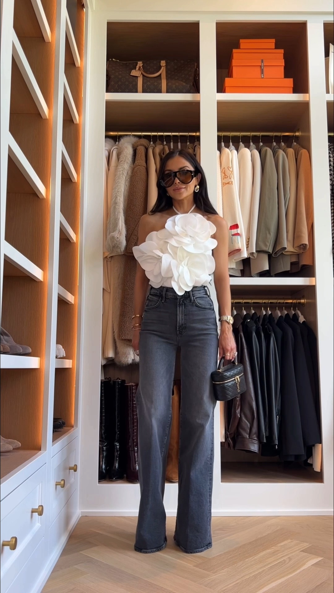 The most flattering jeans in a new wash
Mother jeans in gray wearing a 23
Amazon black tank
Amazon white floral top 
Amazon sunglasses
Summer date night

#LTKgrwm #LTKootd #LTKOver40
