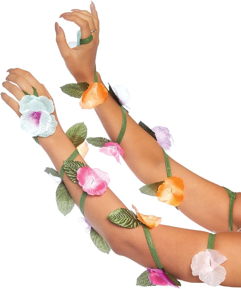 Leg Avenue Women's Fashion Costume Festival Flower Arm Wraps | Amazon (US)
