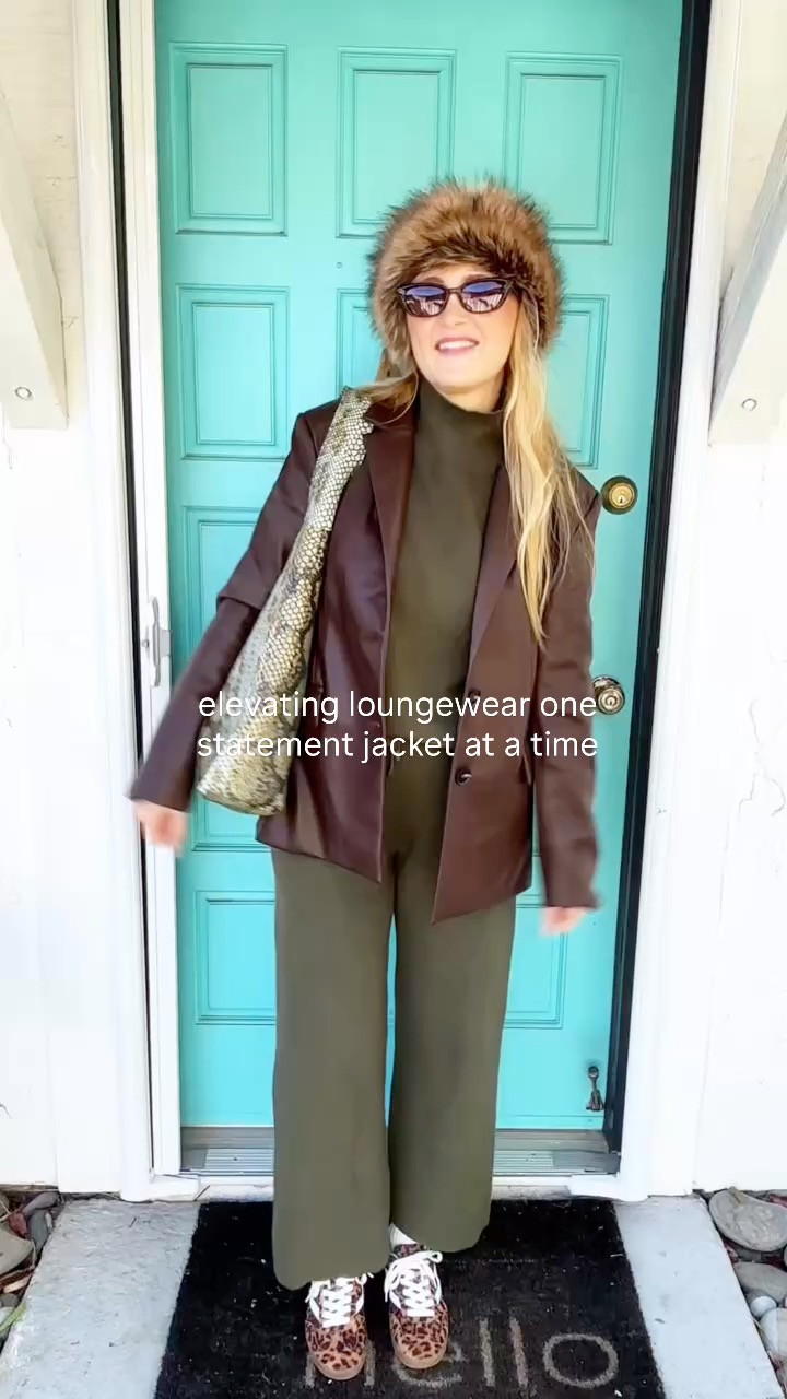 from couch to carpool ✨nothing like a great jacket to instantly bring your loungewear to socially-acceptable life! perfect for a Monday when your schedule says busy but your heart says  lounge 💤 who else feels me on this?!

which jacket/look was your favorite?

wearing L in lounge sets and M in jackets! 140 lbs and 5'7" for reference.

loungewear styling, capsule wardrobe, winter fashion trends 2026, street style aesthetic, how to style sweatpants, elevated basics, model off-duty style, oversized coats, transitional outfits 

 #LTKgrwm #LTKootd #LTKmorningroutine