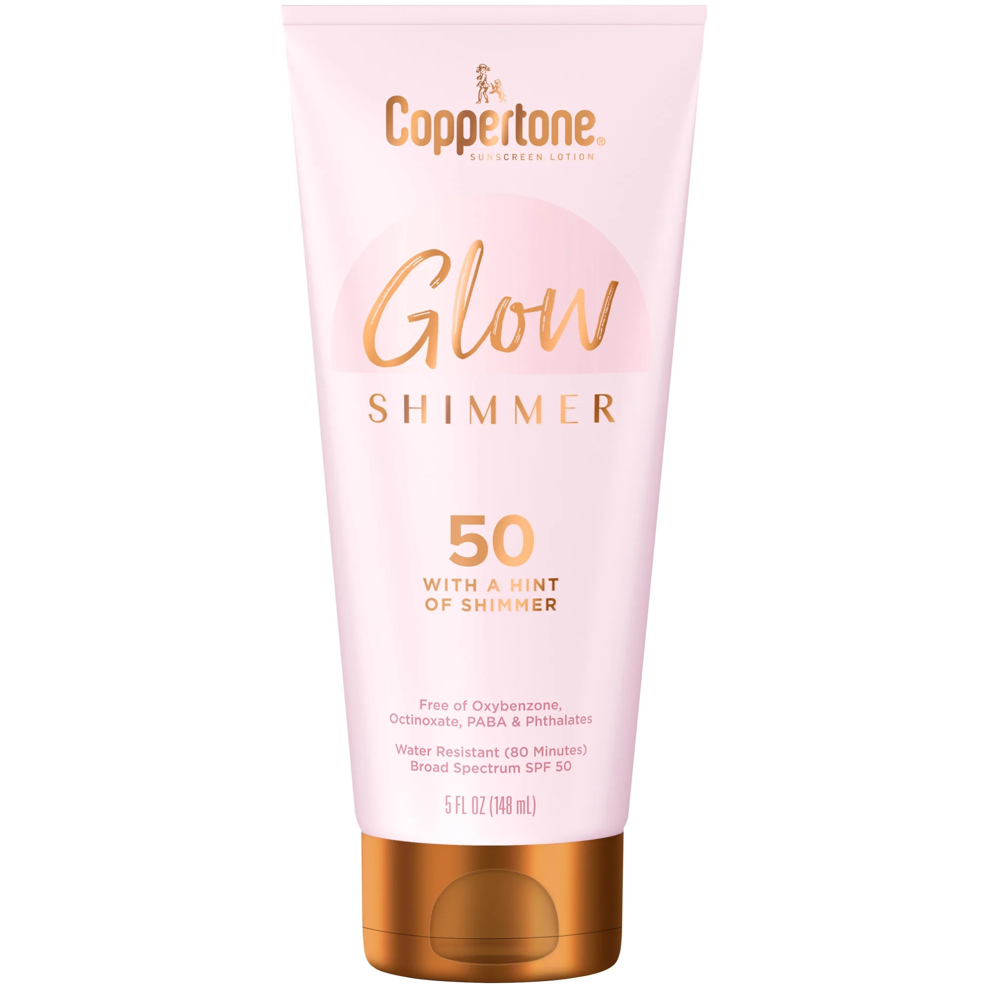 Coppertone Glow with Shimmer Sunscreen Lotion, SPF 50 Sunscreen, 5 Fl Oz | Walmart (US)