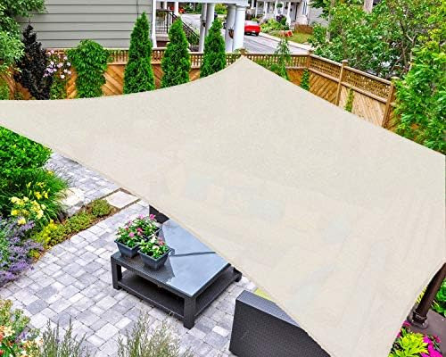 AsterOutdoor Sun Shade Sail Rectangle 16' x 20' UV Block Canopy for Patio Backyard Lawn Garden Ou... | Amazon (US)