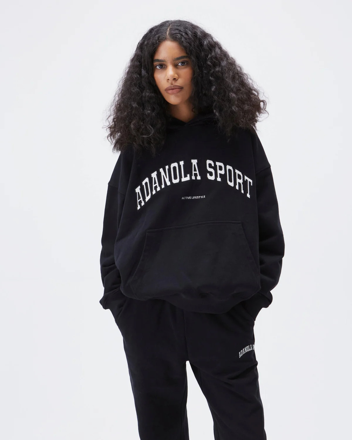 AS Oversized Hoodie - Black | Adanola UK