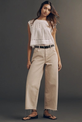 Pistola Tate High-Rise Crop Tapered Jeans | Anthropologie (US)