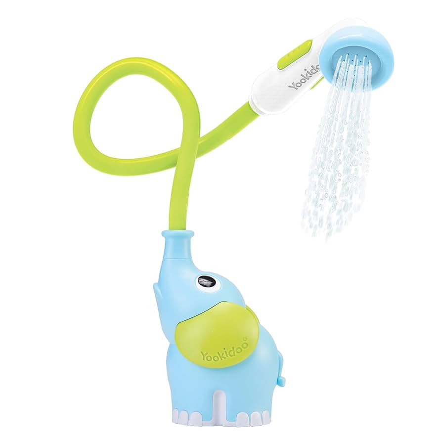Yookidoo Baby Bath Shower Head - Elephant Water Pump and Trunk Spout Rinser - for Newborn Babies ... | Amazon (US)