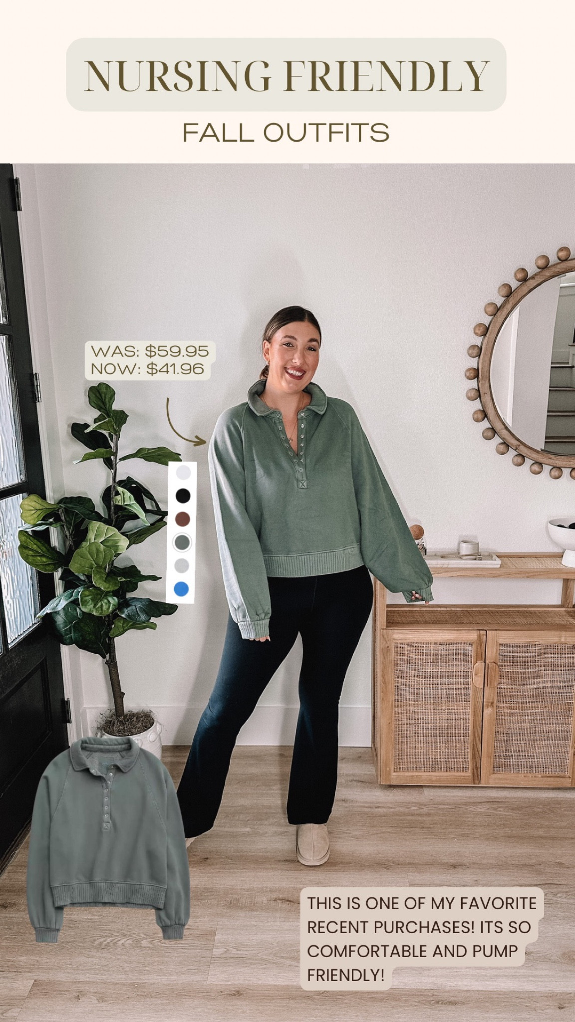 Aerie sweatshirt perfect for fall is on sale! A great nursing friendly option 

#LTKSeasonal #LTKsalealert