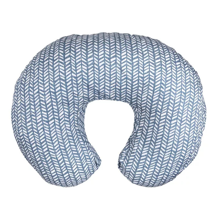 Boppy Original Feeding and Infant Support Pillow - Blue Herringbone | Target