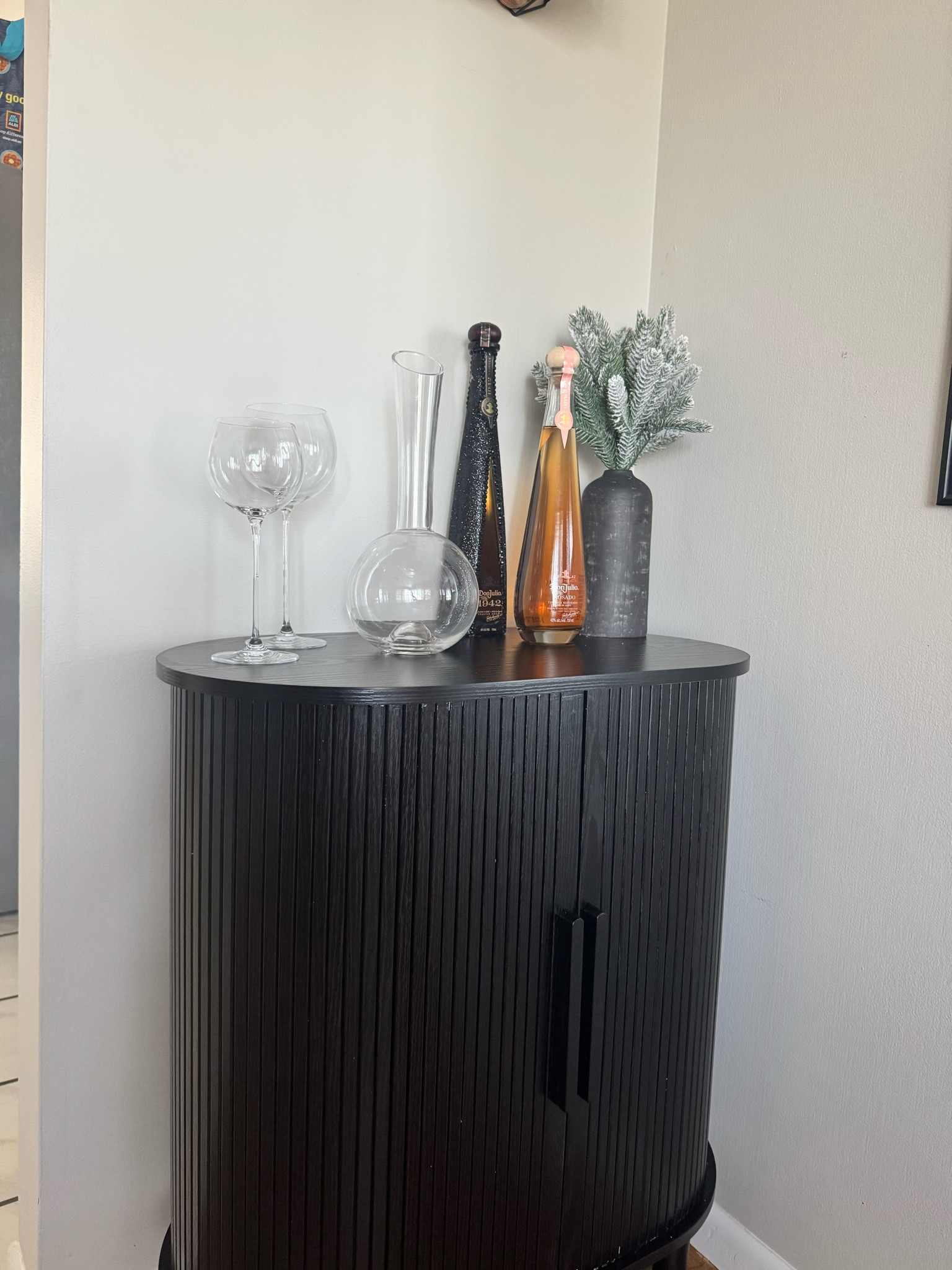 Affordable side table from Amazon!! Used her to make a little bar space in our dining room. 

#LTKFindsUnder100 #LTKHome #LTKGiftGuide