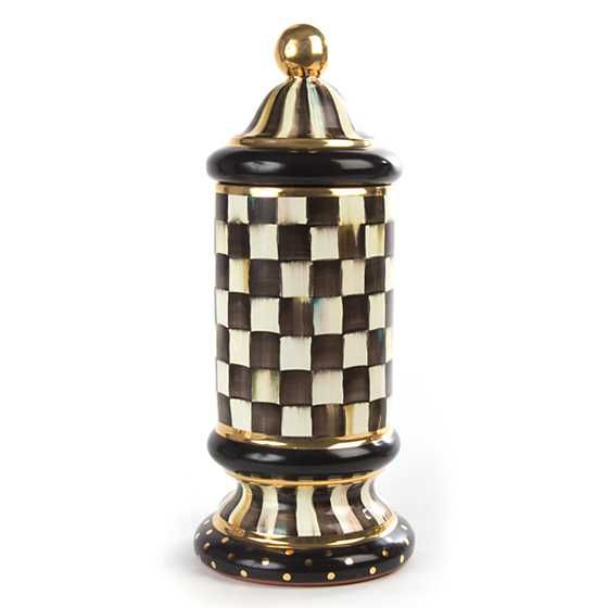 Courtly Check Column Canister | MacKenzie-Childs