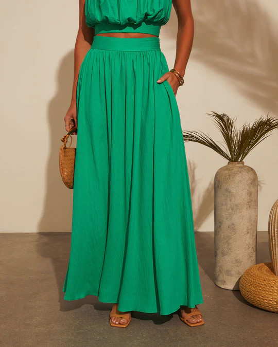 Camille Fitted Waist Maxi Skirt | VICI