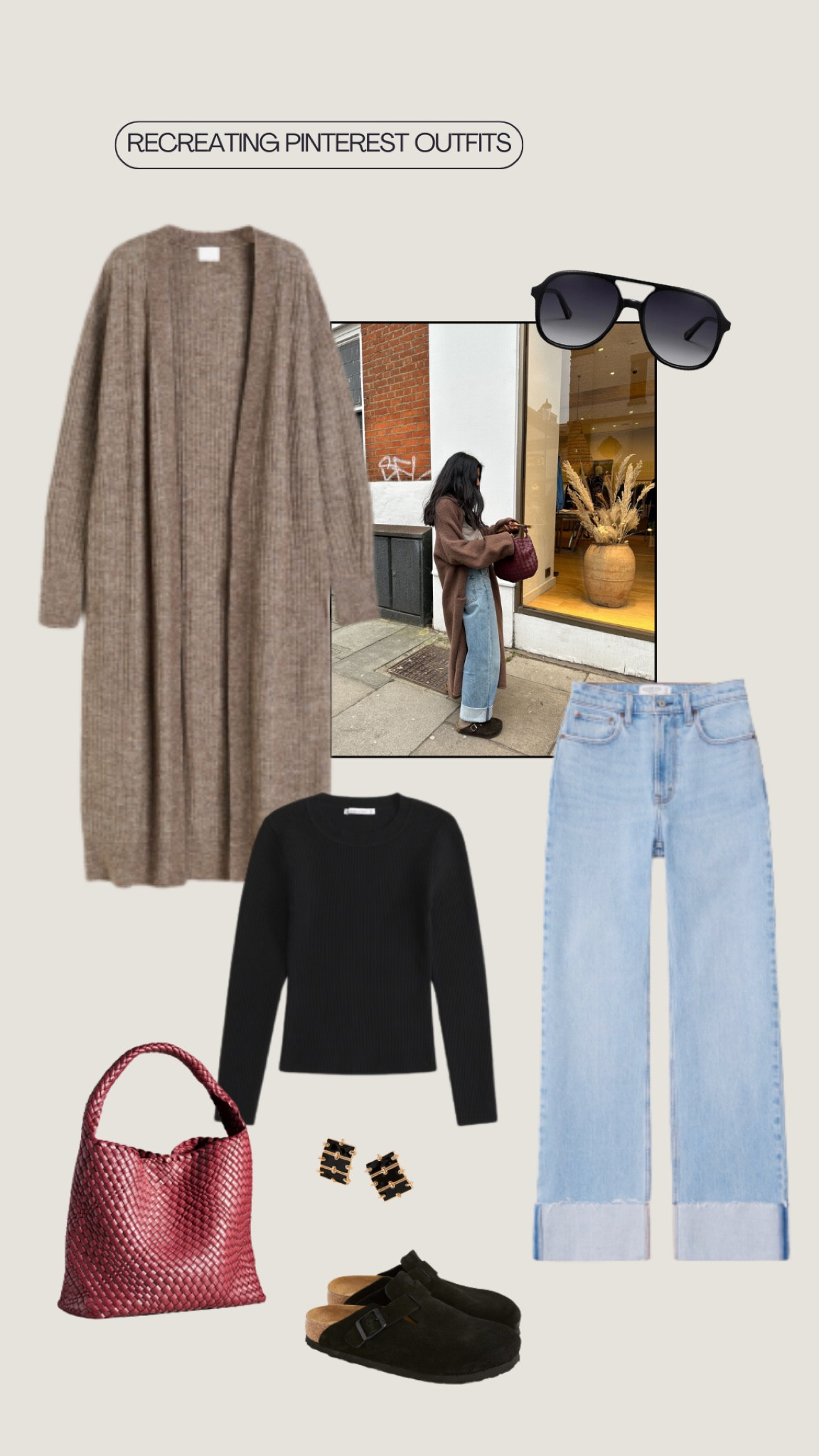 Fall outfit idea - cozy long cardigan styled! love the large cuffs on the jeans 🤍

#LTKSeasonal #LTKstyletip #LTKitbag