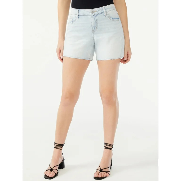 Sofia Jeans by Sofia Vergara Women's Lila Denim Shorts with Side Gusset | Walmart (US)
