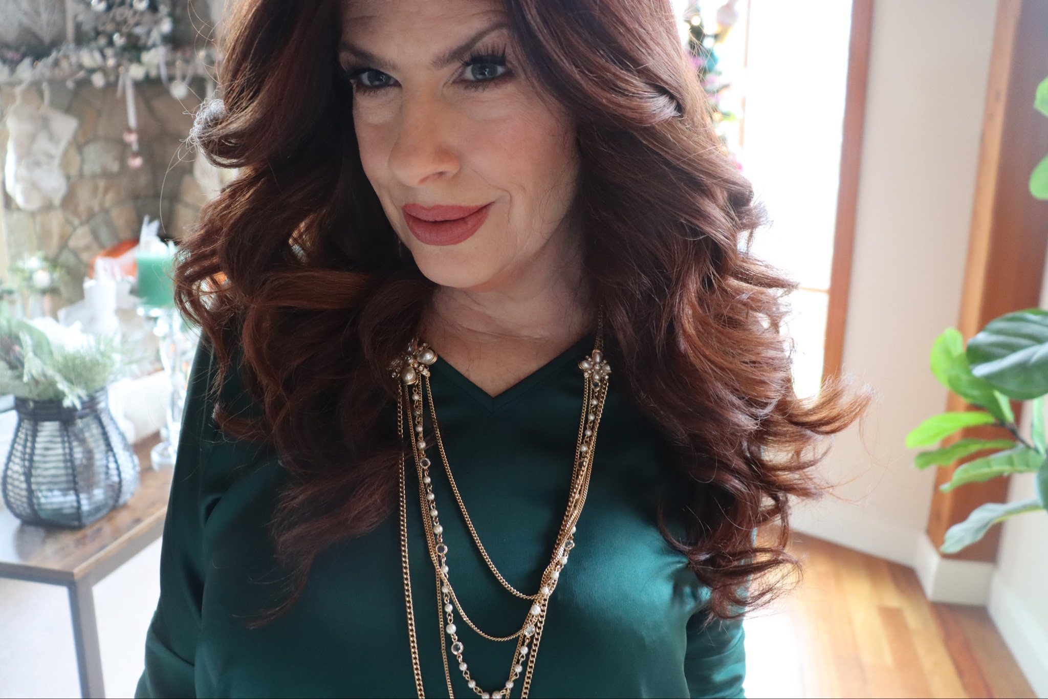 OOTD. CELEBRATING Matts 17th Birthday. I’m loving this comfy silky green top tts. The necklace is the statement piece  

#LTKsalealert #LTKparties #LTKstyletip