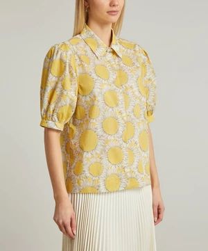 Hello Sunshine Tana Lawn™ Cotton Puff-Sleeve Shirt | Liberty London (US)