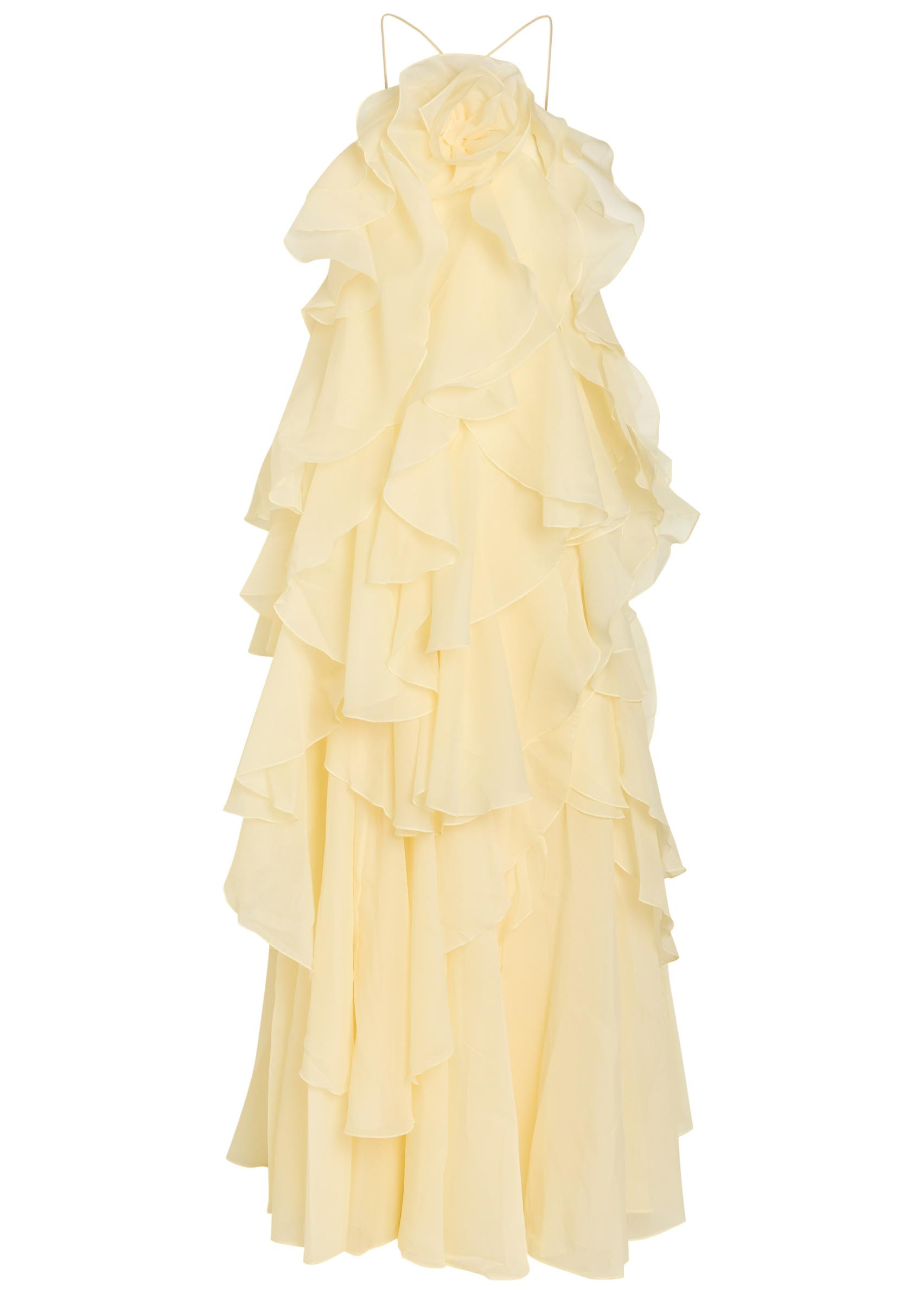 Pandorea ruffled chiffon maxi dress | Harvey Nichols