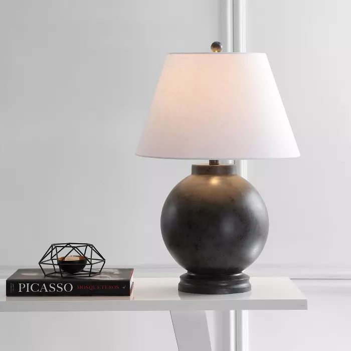 26" Sophie Resin LED Table Lamp Gray (Includes Energy Efficient Light Bulb) - JONATHAN Y | Target