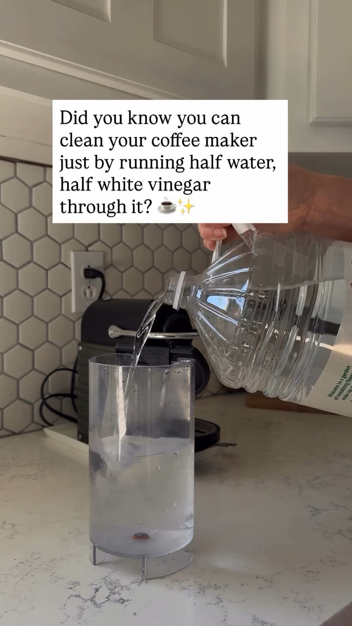 Did you know you can clean your coffee maker just by running half water, half white vinegar through it? ☕✨

But if you prefer having a specialized product to descale your coffee machine, I’m attaching one with good reviews.

#LTKHome #LTKfoodie #LTKmorningroutine
