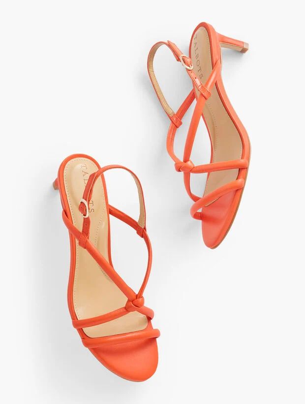 Elena Knot Soft Nappa Sandals | Talbots