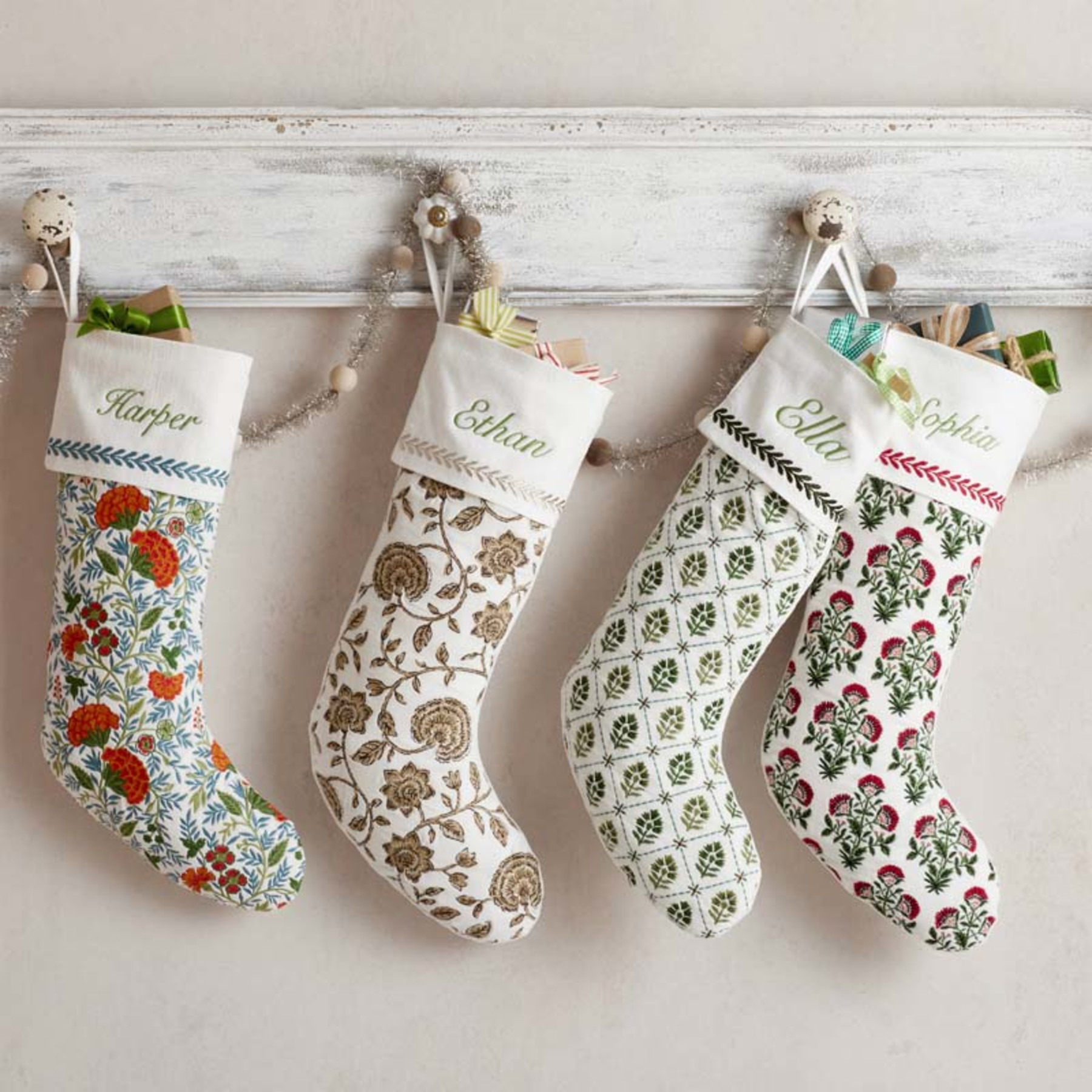 Artisan Chic Stocking - Green | The Company Store