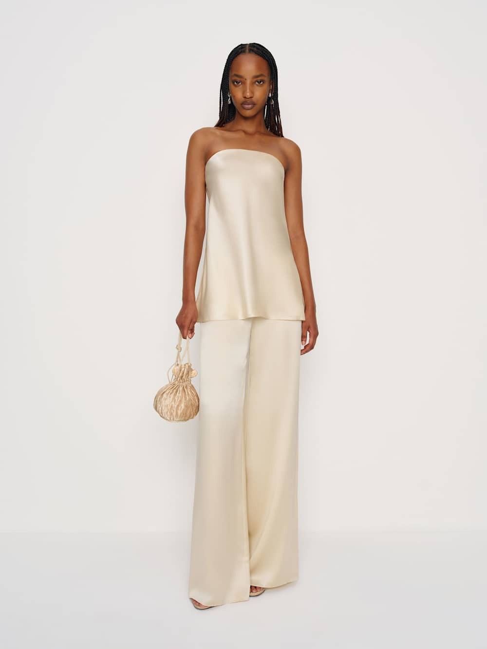 Spritz Silk Long Top | Reformation (Global)