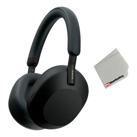 Sony WH-1000XM5 Bluetooth Wireless Noise Canceling Headphones and Microfiber Cleaning Cloth | Walmart (US)