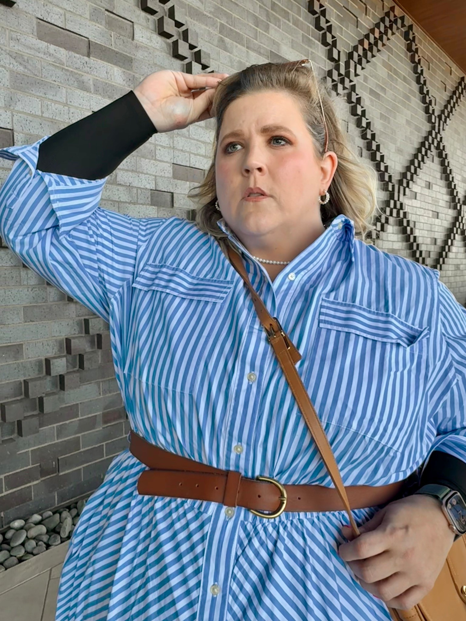 Effortlessly cool look, using a shirt dress and some accessories I had at home  

#LTKItBag #LTKPlusSize #LTKStyleTip