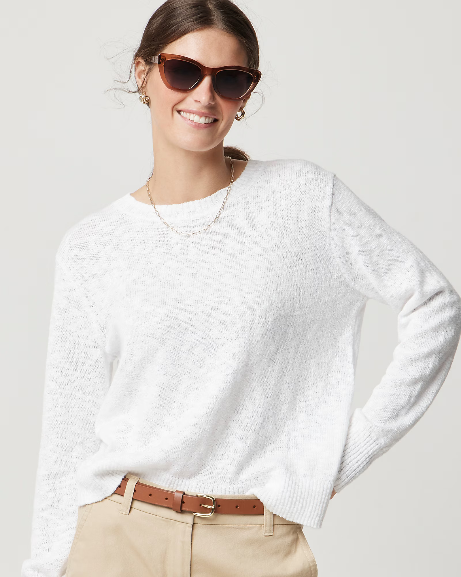 Crewneck beach sweater | J.Crew Factory