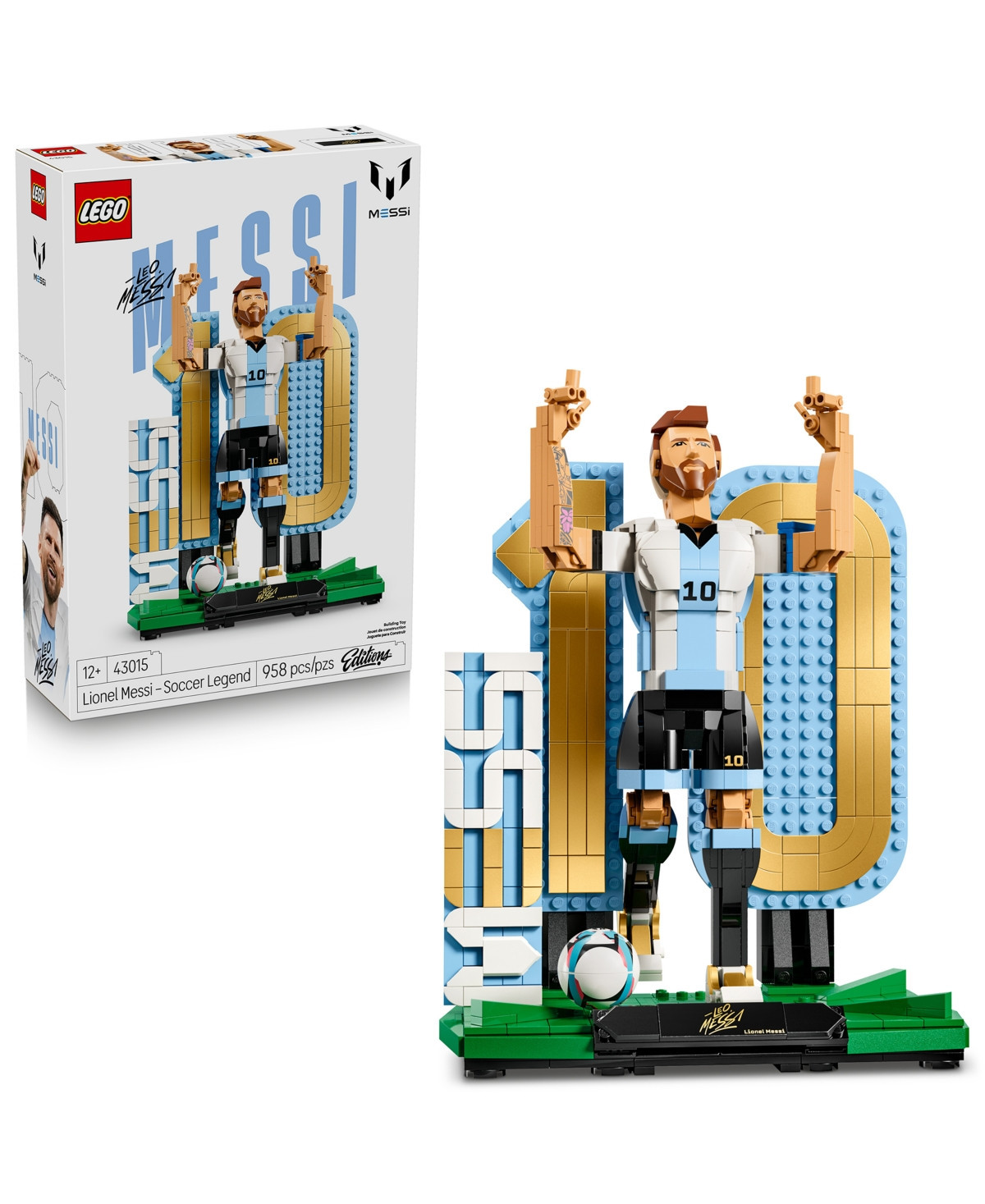 Lego Editions Lionel Messi Soccer Legend 43015, 958 Pieces | Macy's