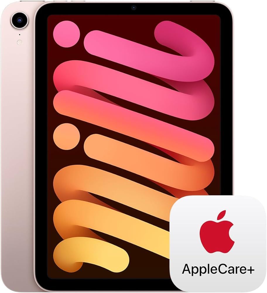 Apple 2021 iPad Mini (Wi-Fi, 64GB) - Pink with AppleCare+ (2 Years) | Amazon (US)