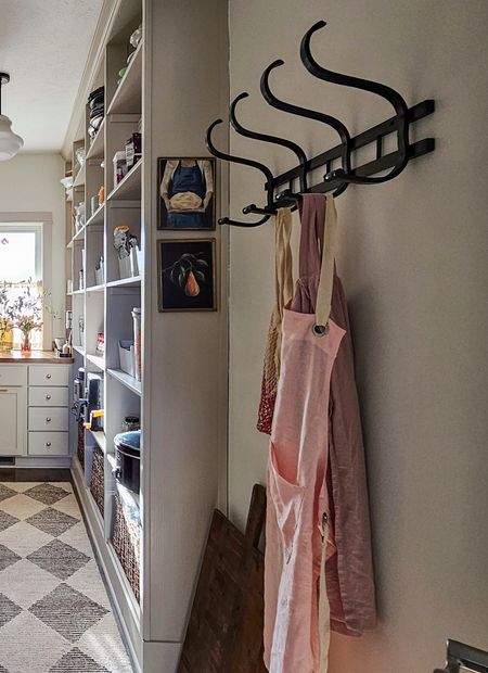 I found this vintage coat rack on etsy and it's the perfect accent for the pantry. I found some similar ones 

#LTKstyletip #LTKhome #LTKsalealert