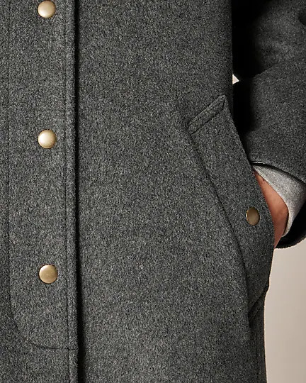 Long Barn Jacket™ in drapey wool blend | J. Crew US