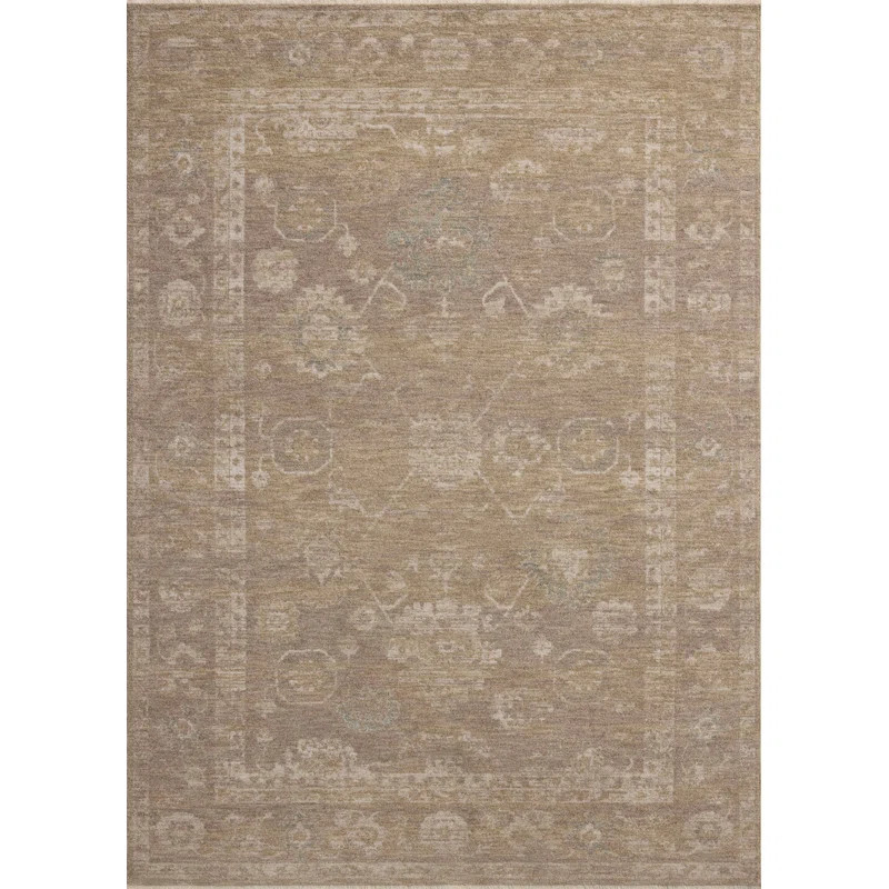 Chris Loves Julia x Loloi Louisa Taupe / Gold Area Rug | Wayfair North America