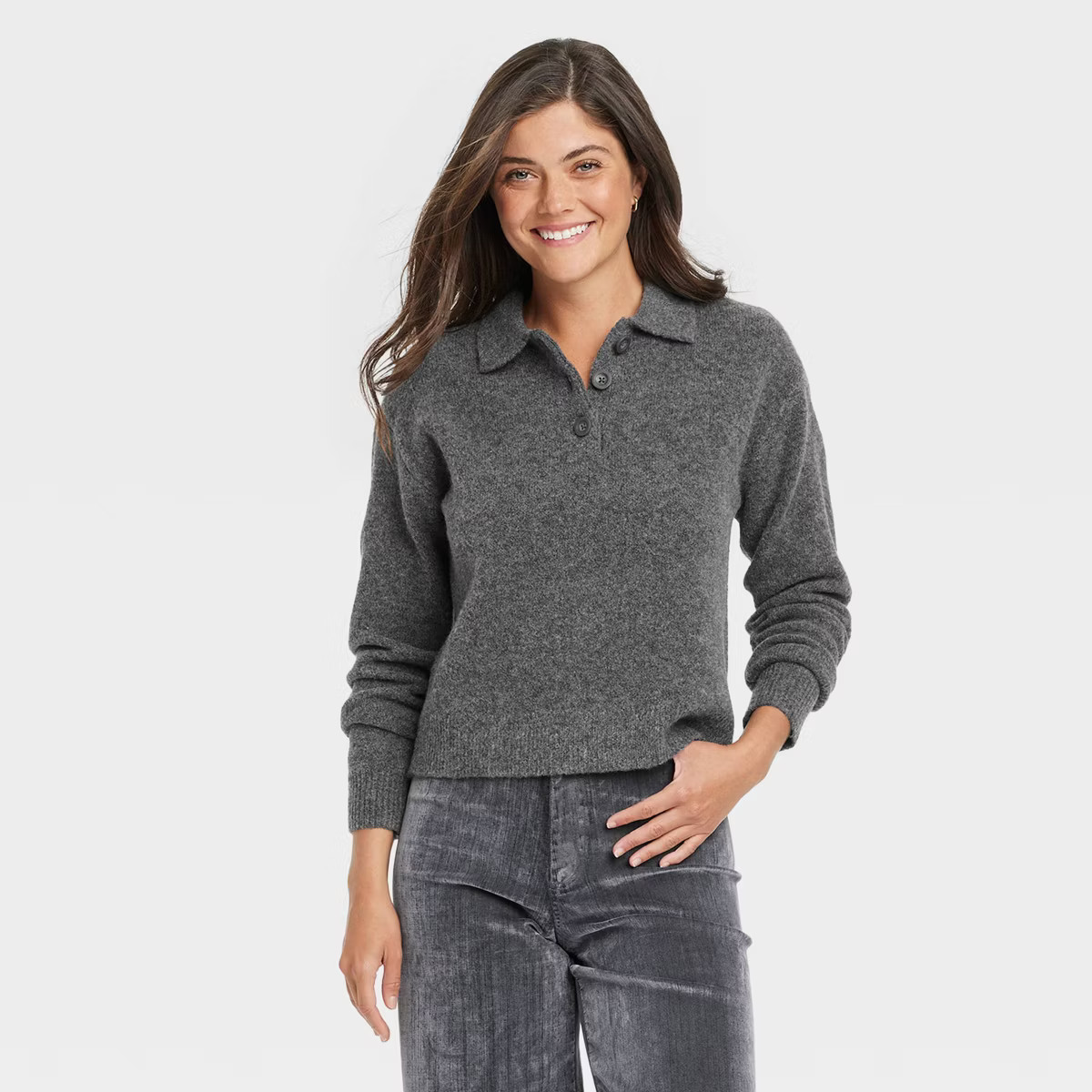 Women's Collared Pullover Sweater - Universal Thread™ | Target