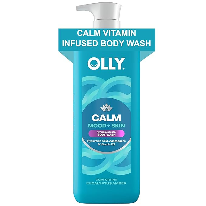 OLLY Calm Body Wash with Hyaluronic Acid, Adaptogens & Vitamin B3– Nourishing Cleanser for Skin... | Amazon (US)