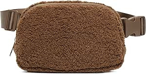Sherpa Belt Bag Winter Fashion Waist Packs Fleece Belt Bag for Women Adjustable Strap Fanny Pack ... | Amazon (US)