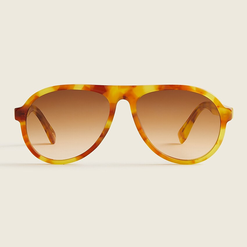 Bondi acetate aviator sunglasses in tortoise shell | J. Crew US
