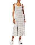 Amazon.com: Daily Ritual Women's Cozy Knit Rib Sleeveless Tiered Maxi Dress, Pale Peach Marl, X-S... | Amazon (US)