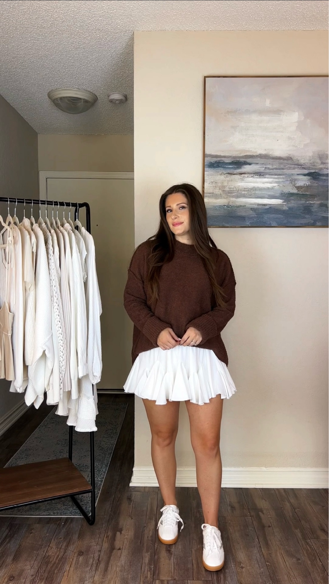 Fall outfit 🍂 Oversized sweater + mini skirt 

#LTKSeasonal #LTKFindsUnder100 #LTKStyleTip