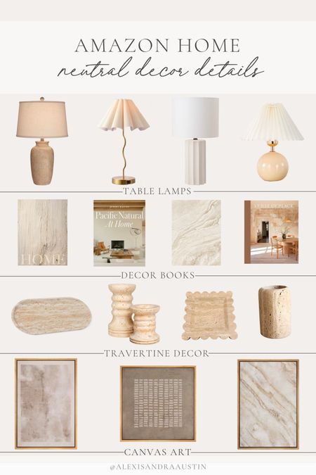 Elevate your summer style some of my favorite Amazon decor details! Loving these neutral decor trends for a light and bright summer look

Home finds, found it on Amazon, summer style, neutral home, aesthetic finds, affordable finds, canvas art, travertine decor, tray favorites, travertine candle holder, decor book, neutral coffee table book, lamp faves, neutral lamp, Amazon Prime, summer refresh, living room refresh, shop the look!

#LTKHome #LTKSeasonal #LTKStyleTip