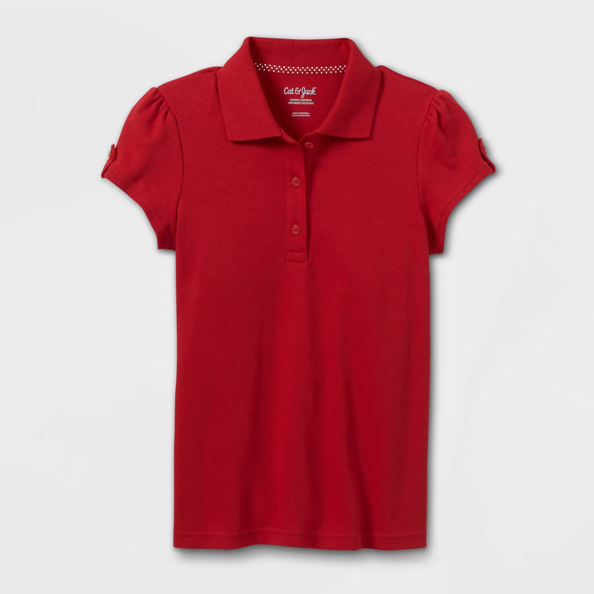 Girls' Short Sleeve Interlock Uniform Polo Shirt - Cat & Jack™ | Target