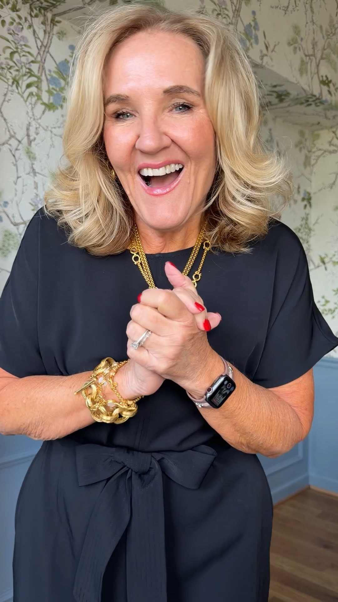 Julie Vos highlight of the day. The Saratoga statement necklace. Too big, get the chain! 

I’ll share this new spanx dress soon. But talk about an LBD that’ll go anywhere from a funeral to a wedding. This is it. Wearing a medium.

#LTKSaleAlert #LTKOver40 #LTKWedding