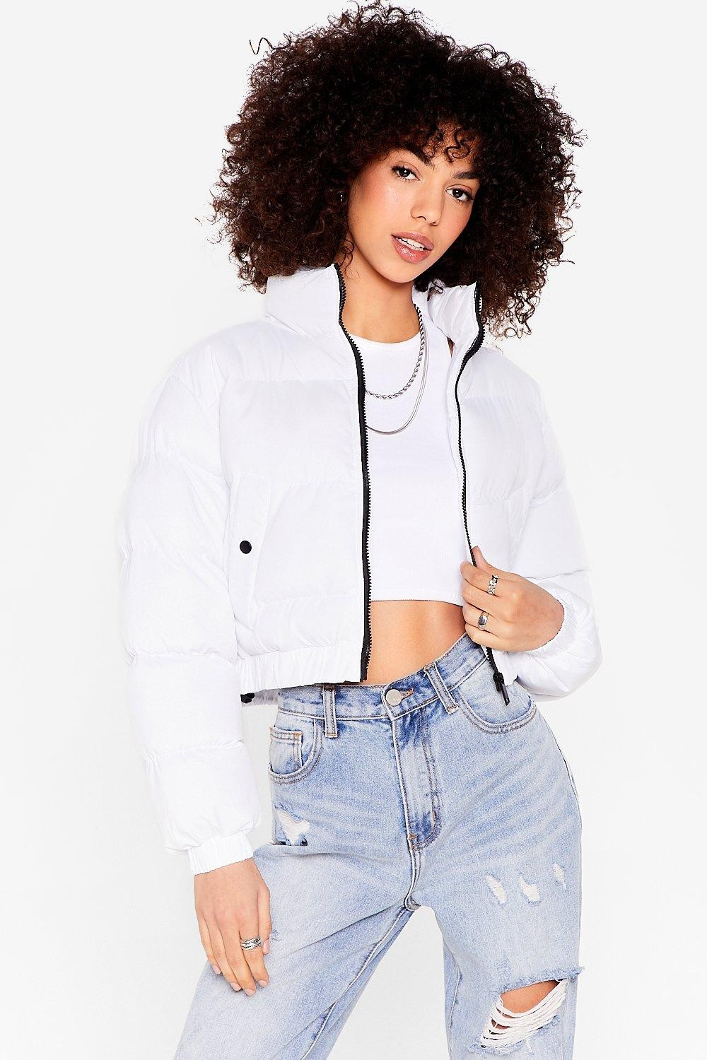 Cover Your Back Cropped Padded Jacket | NastyGal (US & CA)