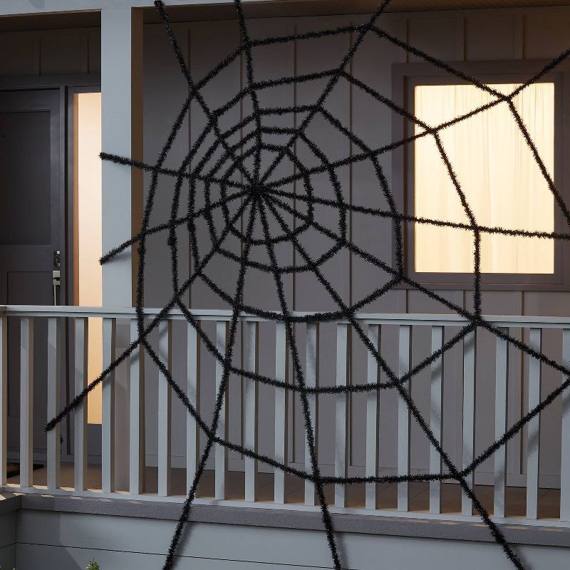10&#39; Giant Spiderweb Black Halloween Decorative Prop - Hyde &#38; EEK! Boutique&#8482; | Target